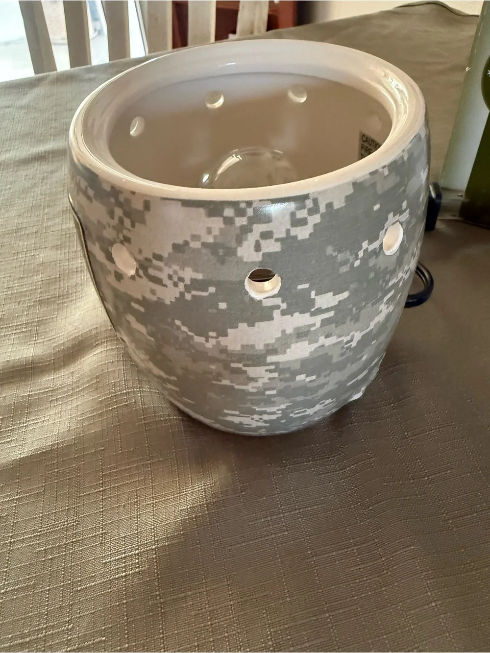 US Army Scentsy Full-Size Warmer Box with Olive Green and White Graphics